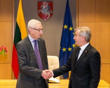 Speaker of the Seimas Viktoras Pranckietis expresses support to EHU mission