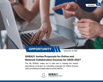 GHEA21 Invites Proposals for Online and Network Collaborative Courses for 2026-2027